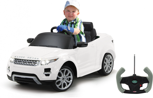Coche Juguete Jamara  Ride-on Land Rover Evoque Blanco 27mhz 6v